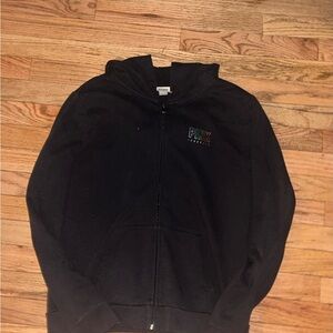 Black Zip-Up Hoodie